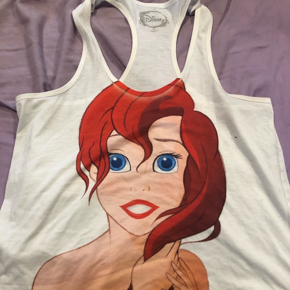 Little mermaid racer back tank top